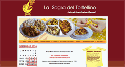 Desktop Screenshot of lasagradeltortellino.it